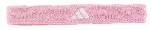 adidas Interval Slim Headband, Gala Pink/White, One Size Fits All