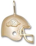 Arkansas Razorbacks Solid 10K Gold Razorback Helmet Pendant