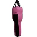 Vinyl Upper Cut Angled Body bag Kick Boxing Punch bags Filled Pink Black 4 ft