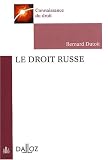 Revue Dalloz-Sirey  / Le droit russe