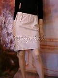 Christian Dior - $2665 CHRISTIAN DIOR Lambskin Leather Silk Skirt 40 / 8