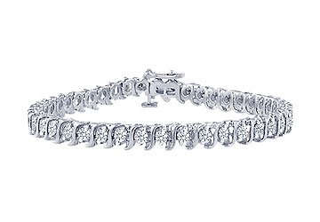 Click here for Diamond S Tennis Bracelet : Platinum - 3.00 CT Dia... prices