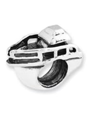 Boat Charm in Silver For 3mm Charm Bracelets
