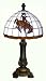 Wyoming Cowboys Tiffany Accent / Desk Lamp - Show Your Team Colors with this Officially Licensed 
high quality product by Traditions ArtGlass Studios.   Beautifully handcrafted decorative artworks 
that will be treasured for a lifetime.