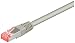 Produkt-Bild: 0,5m sstp CAT6 CAT 6-050 SSTP PIMF GRAU Patchkabel Kat 6 Patch Kabel S-STP 0.5 m