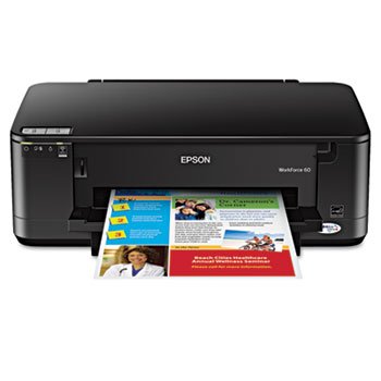 EPSON Workforce 60 Wireless Inkjet Printer Outstanding Print Resolution Generous Paper Capacity New