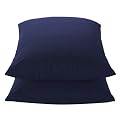 Cotton/Polyester Pillowcases - Navy