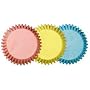 Wilton Pastel Pink Blue Yellow Muffin Bun cases