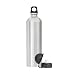 PMCI 34 Oz. (1 liter) Satin Finish Stainless Steel Reusable Water Bottle with Sport Cap and Loop Cap