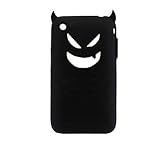 for iPhone 3Gs 3G Silicone Case Rubber Skin Black Devil