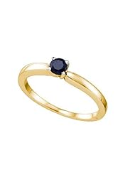 0.26CTW BLACK DIAMOND FASHION RING