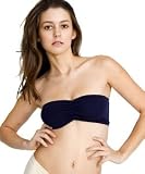 American Apparel Cotton Spandex Ruched Front Tube Bra