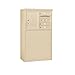 Salsbury Industries 3905D-03SFU Front Loading, Double Column, Sandstone Free Standing Horizontal 4C Mailbox