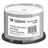 Electronics : Verbatim - 50 x CD-R - 700 MB ( 80min ) 52x - shiny silver - thermal transfer printable surface - spindle - storage media