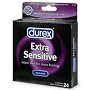 Durex Extra Sensitive Lubricated Condoms, 24-Count Boxes (Pack of 2)