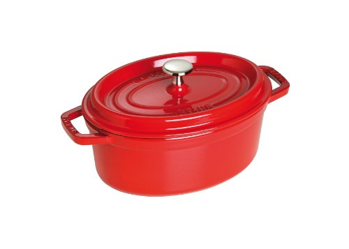 Staub 1102306 Cocotte 23 cm oval, Br&auml;ter aus Gusseisen, kirschrot Preisvergleich