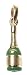 14k Yellow Gold Enamel Champagne Bottle Charm