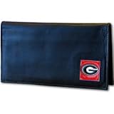 Genuine Leather Checkbook Cover - Georgia Bulldogs