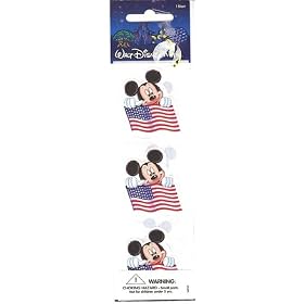 Mickey Mouse Flag Stickers by