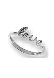 Boma Sterling Silver Love Script Ring