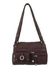 Stone Mountain Leather Nancy Pebble Satchel Bag Purse Black