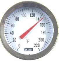 Stainless Steel Brewing Thermometer W/12"stem, 2" Face