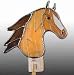 Stained Glass Horse Head Night Light