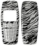 Zebra - Nokia 6010 Faceplate Cell Phone Cover with Keypad