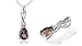 Pear Cut Smoky Quartz Pendant Sterling Silver