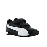 PUMA Toddler/Little Kid Drift Cat II L Hook-And-Loop Sneaker,Black/White,8 M US Toddler