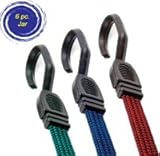 Highland 9002900 Fat Strap Bungee Cord Assortment - 6 Piece
