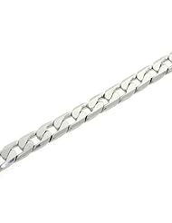 24.5inches, 622mm L x 5mm Wide 14 KT White Gold Filled Chain Necklace 18.5 G