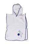 Hooded Poncho Towel / Baby & Child Soft Towel - Blue Bubbles - One Size (birth-5yrs approx)