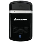 IOGEAR Solar Bluetooth Hands-Free Speakerphone Car Kit - Multi-Language GBHFK231W6 (Black)