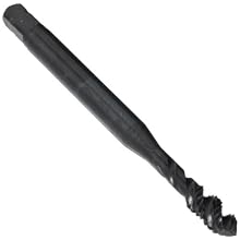 Dormer E023 Powdered Metal Steel Spiral Flute Threading Tap, Black Oxide Finish, Round with Square End Shank, Modified Bottoming Chamfer