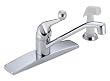 Delta Faucet 400-WF Classic Single-Handle Kitchen Faucet with Spray, Chrome