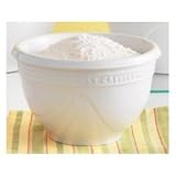 Le Creuset 4.6 Quart Medium Ribbed Rim Stoneware Mixing Bowl, White