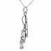 Sterling Silver Fishing Pole With Two Fish Necklace