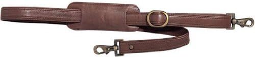 Winn Harness Leather Shoulder Strap. Black & Brown