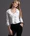 INC International Concepts? Petite Long-Sleeve Ruffled Blouse