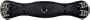 leather short girth GRAND PRIX black with leather padding
