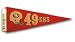 San Francisco 49ers Throwback Pennant