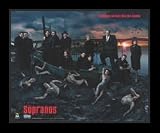The Sopranos (Cast, Season 5, Beach) Framed TV Poster Print (Unframed and Wood-Mounting also available) - 16' X 20'
