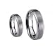 (2) Ring Set 8mm Men's & 6mm Women Tungsten Carbide Engagement Wedding Bands (Available Sizes 4-15 Including Half Sizes)