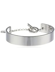 BCBGeneration I Heart You Silver Identification Bracelet, 8"