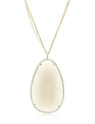 Suzanne Kalan "Antique" Smokey Quartz Triple Chain Necklace