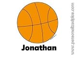 Personalized Key Chain or Fridge Magnet - Basketball