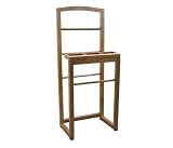 Clothes Valet Storage in Dark Wood