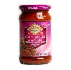 Spicy Ginger & Garlic - Tandoori Marinade and Grill Sauce - 3 Packages of 11 oz by Patak