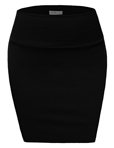 FPT Womens Basic Jersey Mini Skirt BLACK LARGE